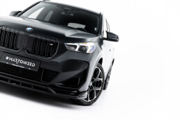 Cup Spoilerlippe Front Ansatz für BMW X1 M35i U11 schwarz Hochglanz