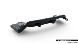 Street+ Mittlerer Diffusor RACE Heck Ansatz passend für BMW X1 M35i U11 schwarz Hochglanz