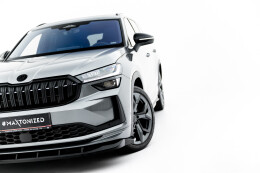 Cup Spoilerlippe Front Ansatz V.2 für Skoda Kodiaq Sportline Mk2 schwarz Hochglanz
