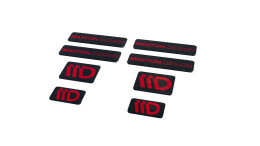 Maxton Design 3D Aufkleber / Gel Sticker 8er Set Schwarz...