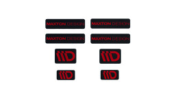Maxton Design 3D Aufkleber / Gel Sticker 8er Set Schwarz...