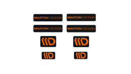Maxton Design 3D Aufkleber / Gel Sticker 8er Set Schwarz...