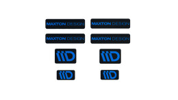 Maxton Design 3D Aufkleber / Gel Sticker 8er Set Schwarz...