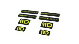 Maxton Design 3D Aufkleber / Gel Sticker 8er Set Schwarz...