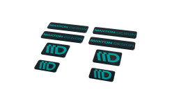 Maxton Design 3D Aufkleber / Gel Sticker 8er Set Schwarz...