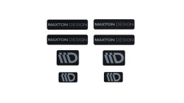 Maxton Design 3D Aufkleber / Gel Sticker 8er Set Schwarz...