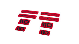Maxton Design 3D Aufkleber / Gel Sticker 8er Set Rot und...