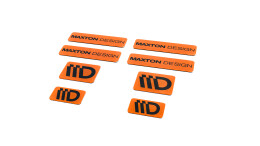 Maxton Design 3D Aufkleber / Gel Sticker 8er Set Orange...
