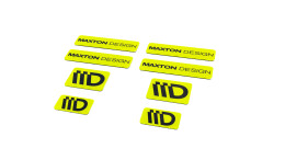 Maxton Design 3D Aufkleber / Gel Sticker 8er Set Limette...