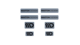 Maxton Design 3D Aufkleber / Gel Sticker 8er Set Grau und...