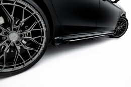 Street+ Seitenschweller Leisten V.2 passend für Skoda Superb Sportline Mk4 schwarz Hochglanz