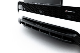 Cup Spoilerlippe Front Ansatz für Land Rover Range Rover Evoque Dynamic Mk2 schwarz Hochglanz