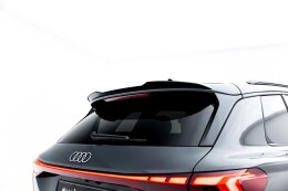 Heck Spoiler Aufsatz Abrisskante für Audi Q6 e-tron Standard / S-Line / SQ6 e-tron SUV Mk1 schwarz Hochglanz