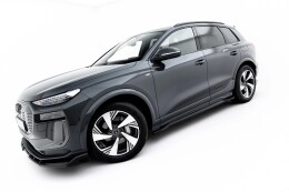 Seitenschweller Ansatz Cup Leisten für Audi Q6 e-tron Standard / S-Line / SQ6 e-tron SUV / Sportback Mk1 schwarz Hochglanz