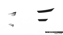 Stoßstangen Flaps Wings vorne Canards für Lexus IS 500 Mk3 Facelift 2 (XE30)