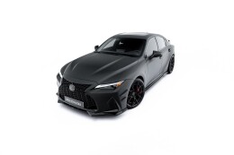 Cup Spoilerlippe Front Ansatz V.2 für Lexus IS 500 Mk3 Facelift 2 (XE30) schwarz Hochglanz