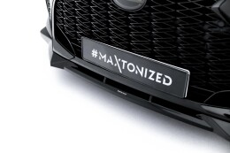 Cup Spoilerlippe Front Ansatz V.2 für Lexus IS 500 Mk3 Facelift 2 (XE30) schwarz Hochglanz