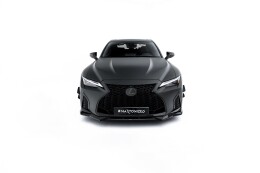 Cup Spoilerlippe Front Ansatz V.2 für Lexus IS 500 Mk3 Facelift 2 (XE30) schwarz Hochglanz