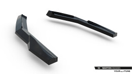 Heck Ansatz Flaps Diffusor für Lexus IS 500 Mk3 Facelift 2 (XE30) schwarz Hochglanz