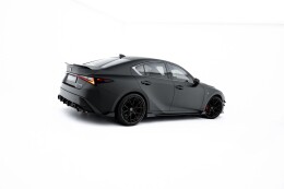 Street Pro Seitenschweller Ansatz Cup Leisten + Flaps für Lexus IS 500 Mk3 Facelift 2 (XE30) schwarz Hochglanz