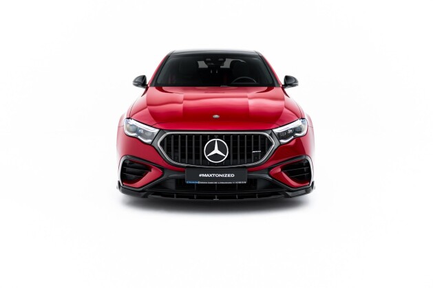 Cup Spoilerlippe Front Ansatz für Mercedes-AMG E53 Limousine / Kombi W214 schwarz Hochglanz