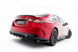 Mittlerer Cup Diffusor DTM Look Heck Ansatz für Mercedes-AMG E53 Limousine / Kombi W214 schwarz Hochglanz