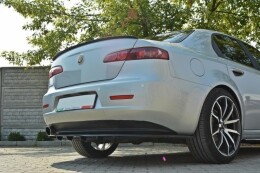 Mittlerer Cup Diffusor Heck Ansatz passend für ALFA ROMEO 159 im DTM LOOK schwarz Hochglanz