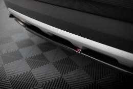 Mittlerer Cup Diffusor Heck Ansatz passend für KIA SPORTAGE mk4 GT-Line schwarz Hochglanz