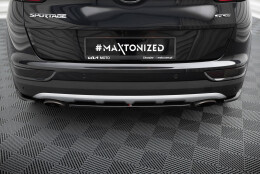 Mittlerer Cup Diffusor Heck Ansatz passend für KIA SPORTAGE mk4 GT-Line schwarz Hochglanz
