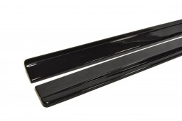 Seitenschweller Ansatz Cup Leisten für ALFA ROMEO 147 GTA schwarz matt