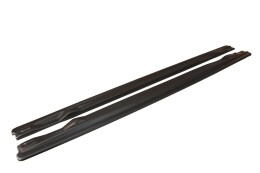 Seitenschweller Ansatz Cup Leisten passend für Audi A6 S-Line C6 / C6 FL schwarz Hochglanz