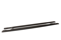 Street+ Seitenschweller Leisten passend für Audi A6 S-Line C6 / C6 FL schwarz Hochglanz