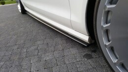 Seitenschweller Ansatz Cup Leisten für Audi S6 / A6 S-Line C7  Carbon Look