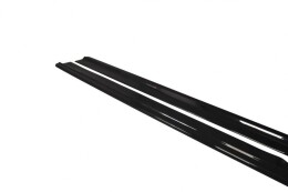 Seitenschweller Ansatz Cup Leisten passend für Audi A8 D4 Carbon Look