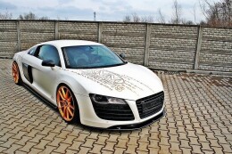 Seitenschweller Ansatz Cup Leisten passend für Audi R8 Mk.1 schwarz Hochglanz