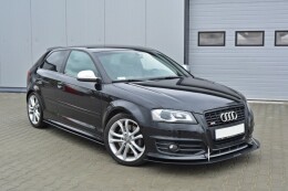 Seitenschweller Ansatz Cup Leisten passend für Audi S3 8P / S3 8P FL / RS3 8P schwarz Hochglanz