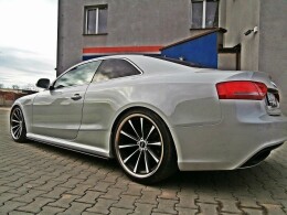 Seitenschweller Ansatz Cup Leisten passend für Audi RS5 8T / 8T FL schwarz Hochglanz