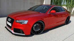 Seitenschweller Ansatz Cup Leisten passend für Audi RS5 8T / 8T FL schwarz Hochglanz