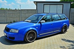 Seitenschweller Ansatz Cup Leisten passend für Audi RS6 C5 schwarz Hochglanz