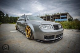 Seitenschweller Ansatz Cup Leisten passend für Audi RS6 C5 schwarz Hochglanz