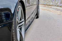 Seitenschweller Ansatz Cup Leisten für Audi RS6 C6 Carbon Look