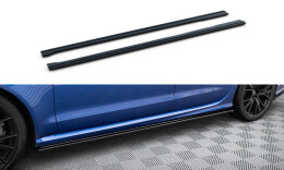 Seitenschweller Ansatz Cup Leisten V.1 passend für Audi RS6 C7 / C7 Facelift schwarz Hochglanz