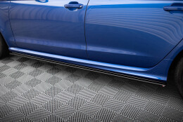 Seitenschweller Ansatz Cup Leisten V.1 passend für Audi RS6 C7 / C7 Facelift schwarz Hochglanz