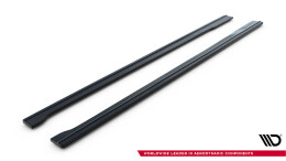 Seitenschweller Ansatz Cup Leisten V.1 passend für Audi RS6 C7 / C7 Facelift schwarz Hochglanz