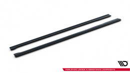 Seitenschweller Ansatz Cup Leisten V.1 passend für Audi RS6 C7 / C7 Facelift schwarz Hochglanz