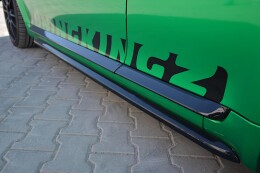 Seitenschweller Ansatz Cup Leisten passend für AUDI S3 8L schwarz Hochglanz