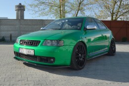 Seitenschweller Ansatz Cup Leisten passend für AUDI S3 8L schwarz Hochglanz