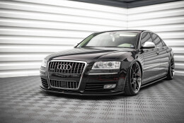 Seitenschweller Ansatz Cup Leisten passend für AUDI S8 D3 schwarz Hochglanz