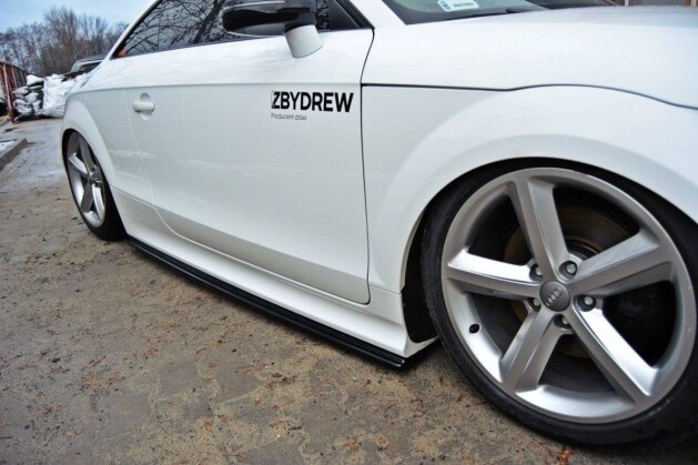 Seitenschweller Ansatz Cup Leisten passend für Audi TT RS 8J Carbon Look