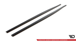 Seitenschweller Ansatz Cup Leisten V.1 passend für BMW 1er F20 M135i / M140i / M-Paket schwarz Hochglanz